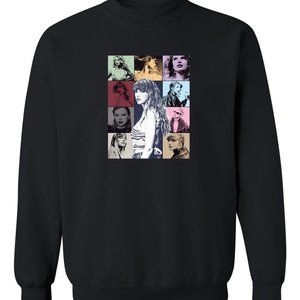 Swifty Collage - Unisex Black Sweatshirt